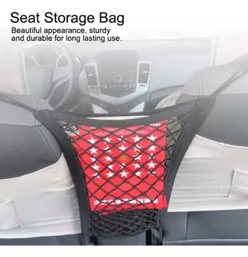 Asiento Organizadora Coche Malla Red Elástica Almacenamiento