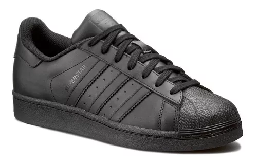 Tenis adidas Superstar Negro Monocromo | Envío