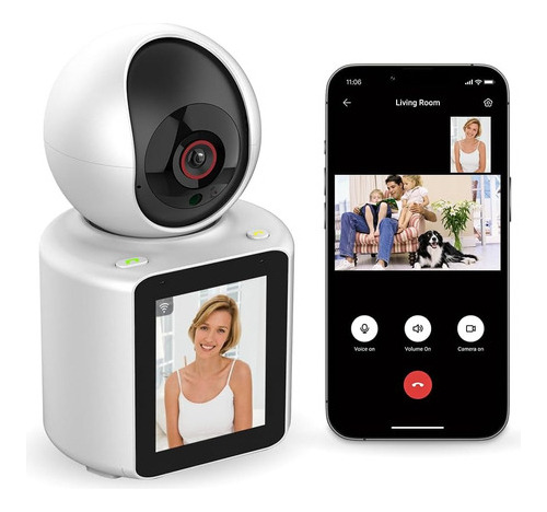 Camara Seguridad Baby Call Monitor Con Videollamada Pantalla
