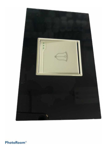 Timbre Pulsador Empotrable Acero Inoxidable Y Acrilico.