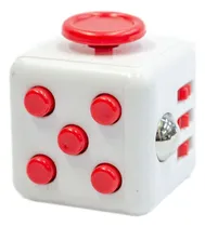 Comprar Cubo Relajante Antiestres Blanco Con Rojo Fidget Cube