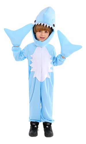Halloween Shark Cos Disfraces Niños Animal Onesie Juego De Rol Actuación Disfraces