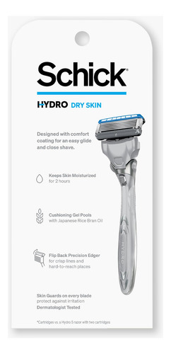 Razor Schick Hydro Dry Skin Con 1 Mango Y 3 Cartuchos