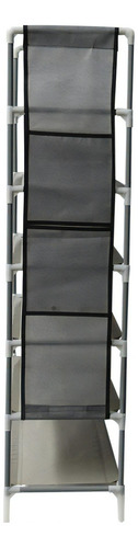 Kit 2 Zapateras Organizador 6 Niveles 22 Zapatos Prmium Color Gris Mkz-zaparackx2