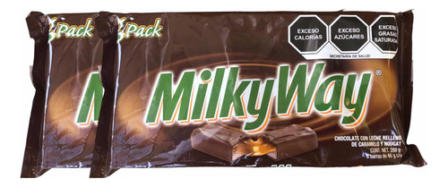 Milky Way Chocolate Leche Caramelo Y Nougat 12pz De 48g C/u