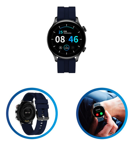 Hyundai P280  Reloj Smartwatch Ip67 Deportes Azul Bluetooth
