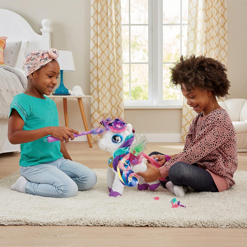 Vtech Unicornio Skyla Maquillaje Mágico Peluche Baila Musica Color Blanco