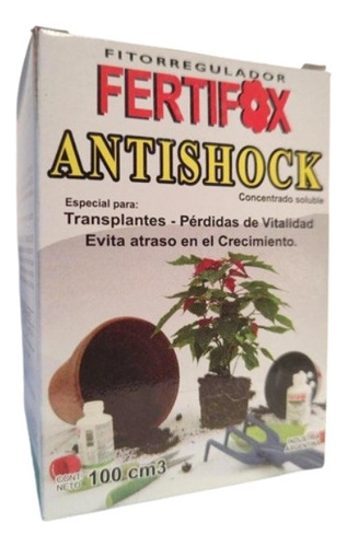 Fertifox 100cc Antishock, Fitorregulador, Trasplantes 