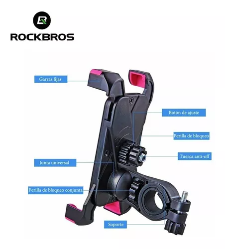 Porta Celular Bicicleta Rockbros Soporte Ajustable 7 Pulgada