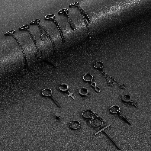 20 Piezas Aretes Falsos Piercing Hombre Mujer Arracadas Set