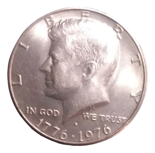 Moneda 50 Cts. Usa Dólar Bicentenario  1776-1976 Jf Kenedy  