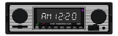 Rádio Retrovintage Bluetooth Usb Antigo Carro Opal Beetle