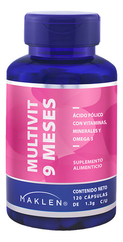Multivitaminico 9 Meses Embarazadas | 120 Softgels | Maklen