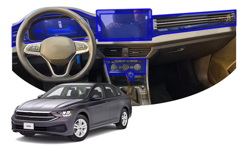 Protector Interior Kit Ppf Para Vw Jetta Comfortline 2025 Color Transparente
