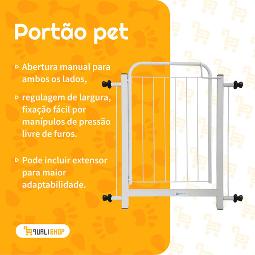 Portão Segurança Com Extensor 68x112cm Itaqualy