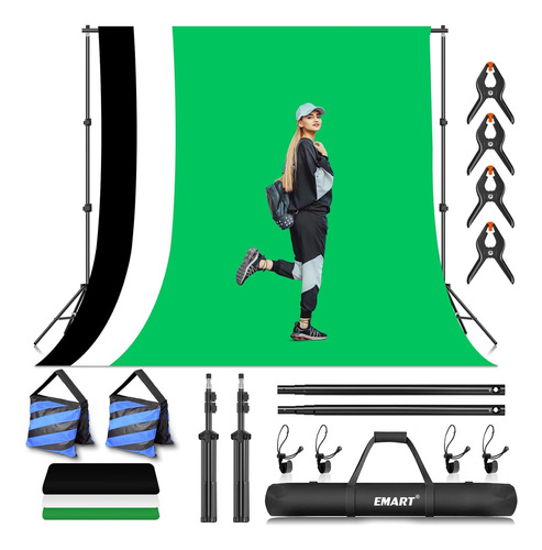 Kit De Soporte Para Estudio De Video Con Fondo De Poliéster