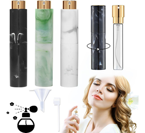 3pcs Mini Atomizador Para Perfume Recargable Capsula Viaje