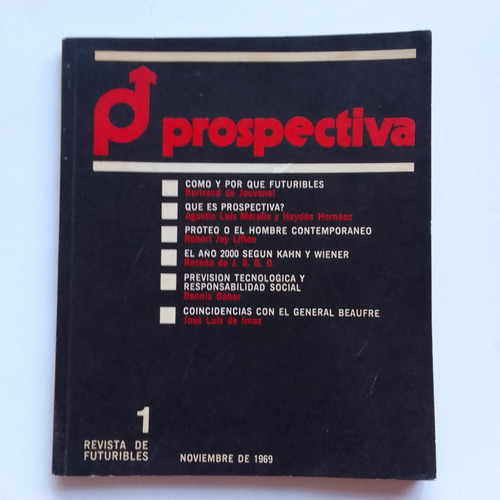 Revista De Futuribles Prospectiva De Jouvenel, Merello