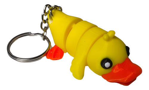 Llaveros Articulados 3d De Animalitos | Modelos Variado Amarillo Y Naranja