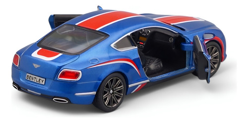 Competición Única Bentley Continental Speedster Escala Metal Blue Britain