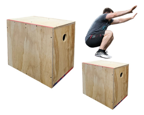 Cajon De Salto Reforzado Cross Fitness Funcional  40x50x60cm