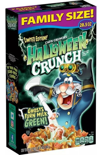 Cereal Captain Crunch Halloween Crunch Ltd Ed Family Size