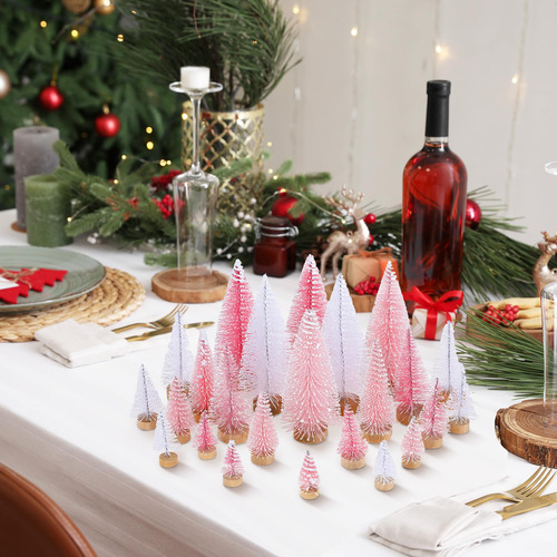 Árbol De Navidad Artificial Leyndo Mini-navidad, 24 Unidades