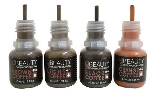 Kit Start Pigmentos Lovbeauty 5ml Micropigmentação Tebori
