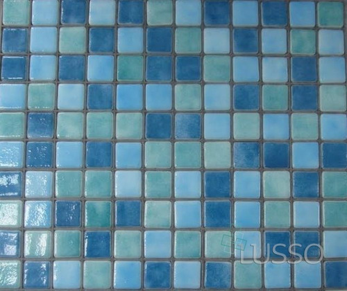 Mosaico Español Para Piscina / Lusso Mosaicos / Las Condes