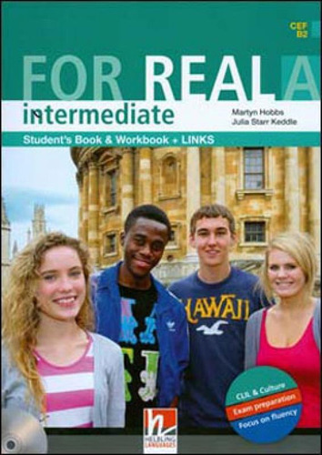For Real Intermediate A - Student's Book And Workbook With L, De Hobbs, Martyn. Editora Helbling, Capa Mole Em Inglês
