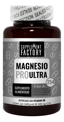 Magnesio Pro Ultra, 60 Cápsulas, Calidad Premium Sabor Natural