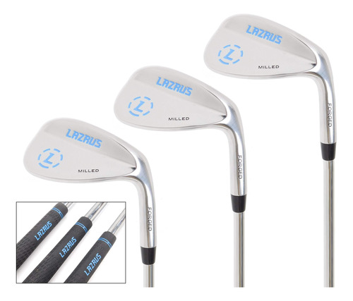 Lazrus Premium Golf Wedge Set For Men 52 56 60 Degree Face