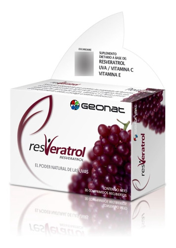 Antioxidante- Resveratrol (30 Comp) - Geonat