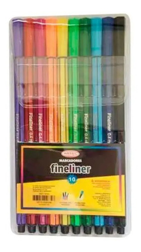 Blister Lápices Fineliner Artel De 10 Colores