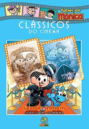 Livro Clássicos do Cinema -- Volume 10: Grandes Clássicos, de Mauricio de Sousa. Editora Panini Brasil LTDA, capa dura em português, 2020