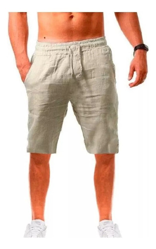 Pantalones Cortos Color Sólido Transpirables Algodón Para