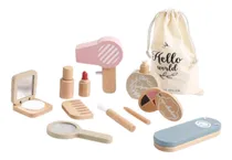 Comprar Kit De Maquillaje De Madera Para Niñas, Tocador De Juguete,