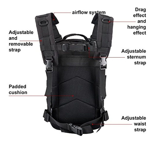 Imagen 4 de 7 de Mochila Táctica Militar