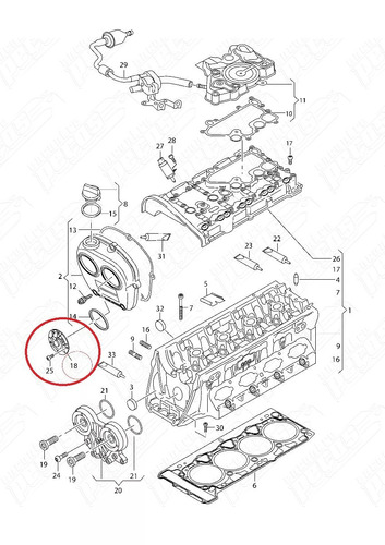 Sensor Imã Ajustador Eixo Comando Golf 2.0 Tsi 2014-2015