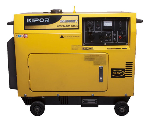 Planta Eléctrica Kipor Kde6500t Diesel Generador 6500w