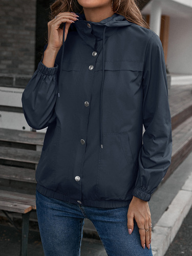 Gabardina Mujer Impermeable Casual Chamarra Rompevientos