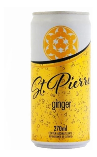 Imagem 2 de 4 de Agua Tônica St. Pierre Ginger Lata 270ml (12 Unidades)