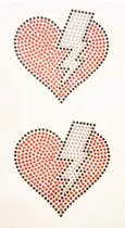 Comprar Plancha De Strass Termoadhesivo Hotfix Corazones Con Rayo