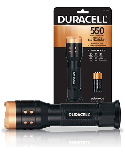 Linterna Duracell Zoom Variable 550lm Pilas Incluidas