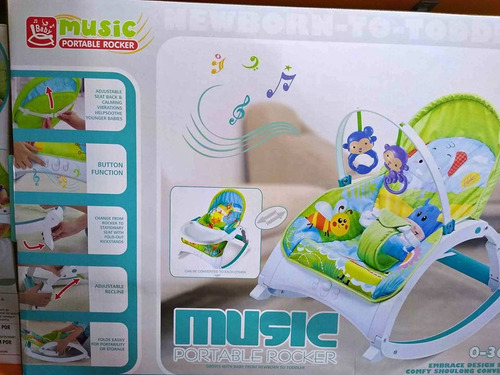 Silla Mecedora Vibradora Musica Y Sonidos - Silla De Comer