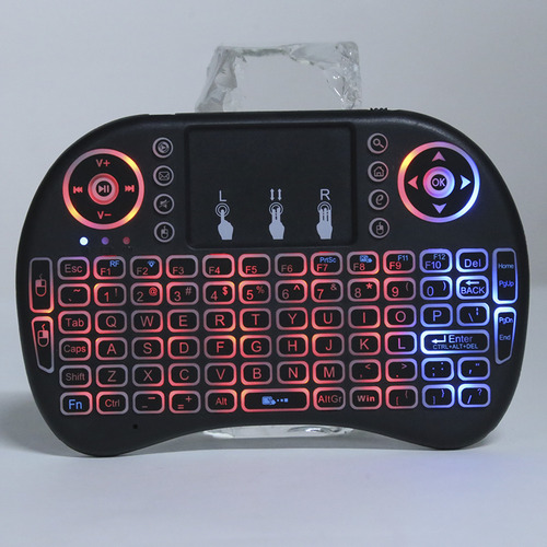 Teclado Inalámbrico Pequeño Mini Rgb Con Retroiluminación De