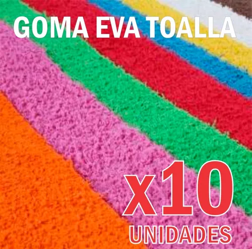 Goma Eva Toalla Blanca x10u GETBL