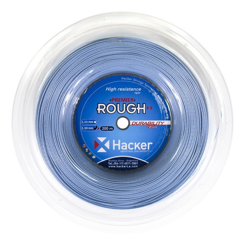 Cuerda Hacker Premier Rough Encordado 1.25-1.30 Rollo 200m 