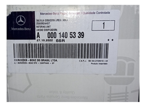 Unidad Dosificadora De Urea/adblue Arnox Mercedes Benz Origi