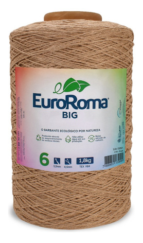 Barbante Euroroma 1.8kg 1871m Fio 6 - Escolha A Cor